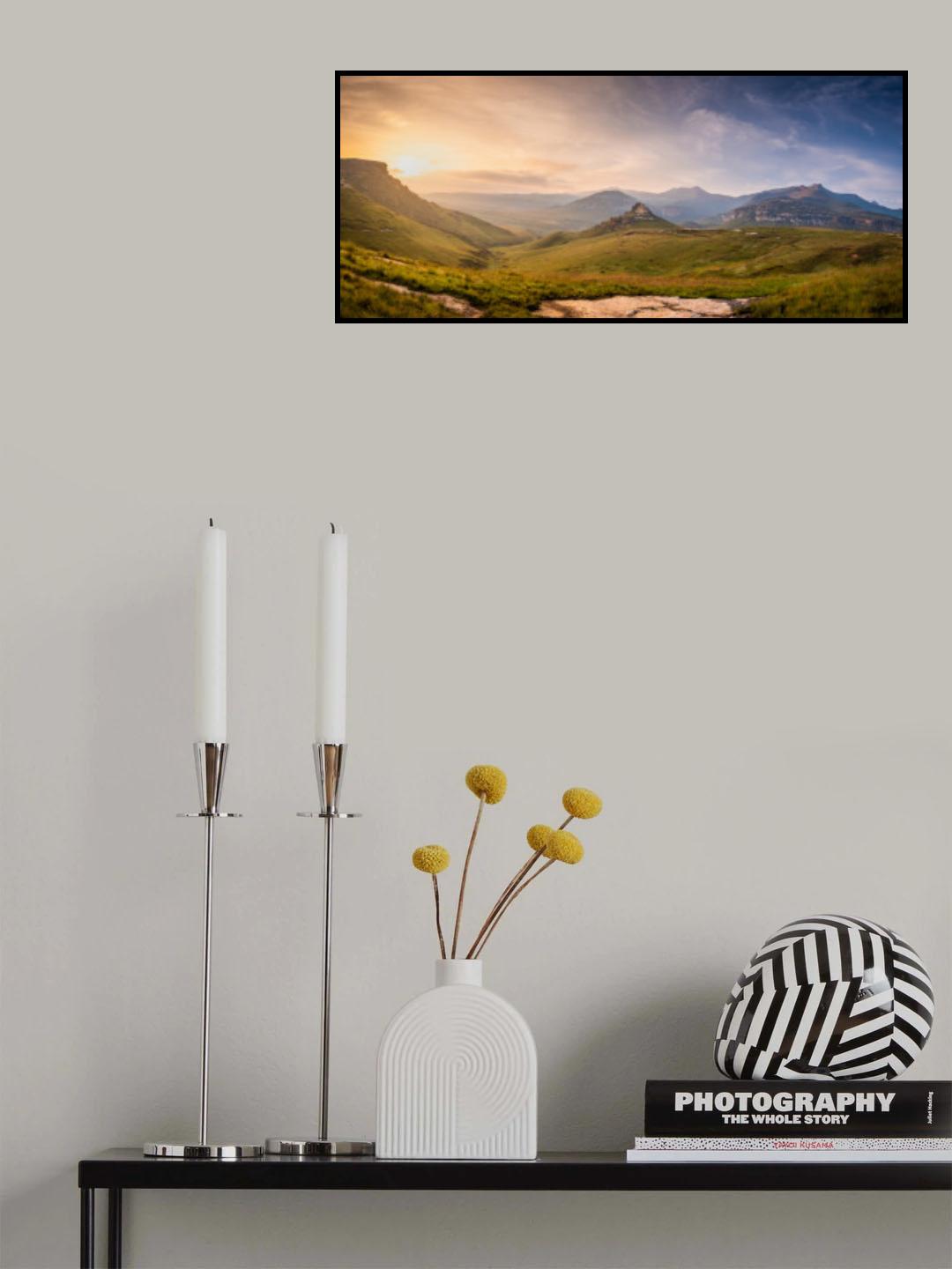 Sunrise Golden Gate - Pano Poster och Canvastavla