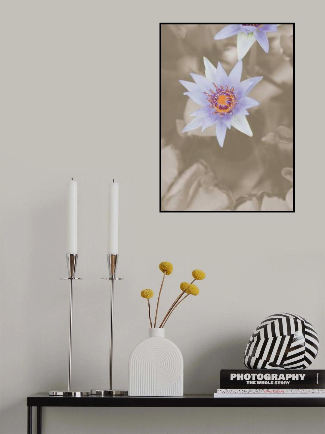 Purple Flower Poster och Canvastavla