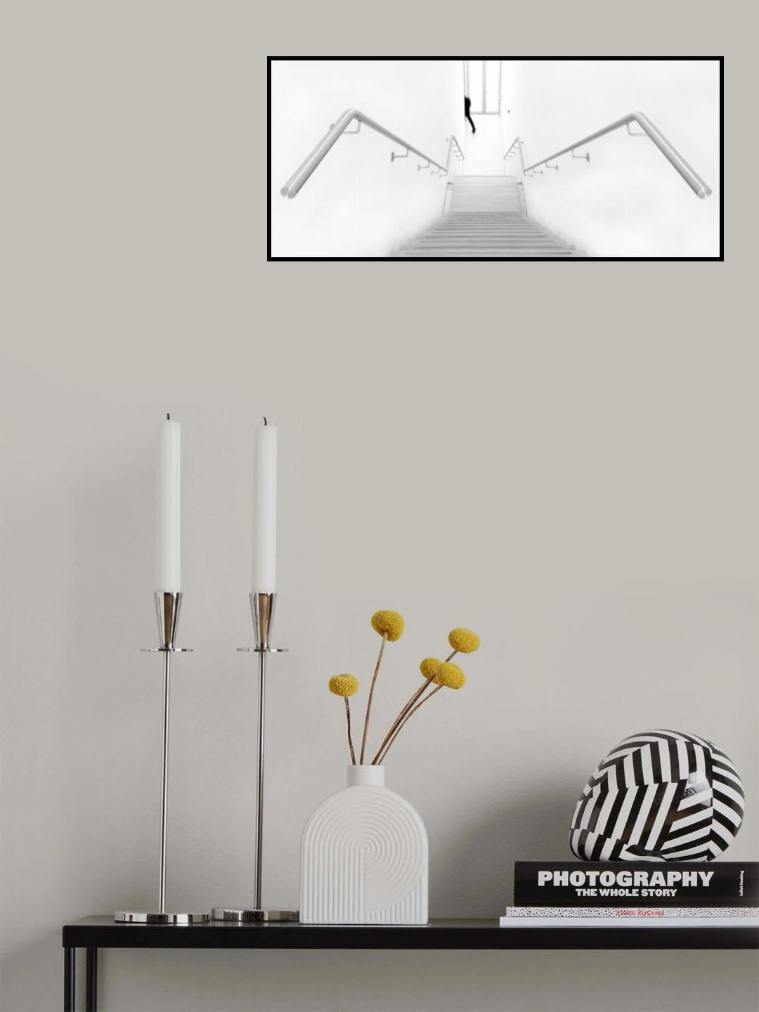 Black in white surroundings.....! Poster och Canvastavla