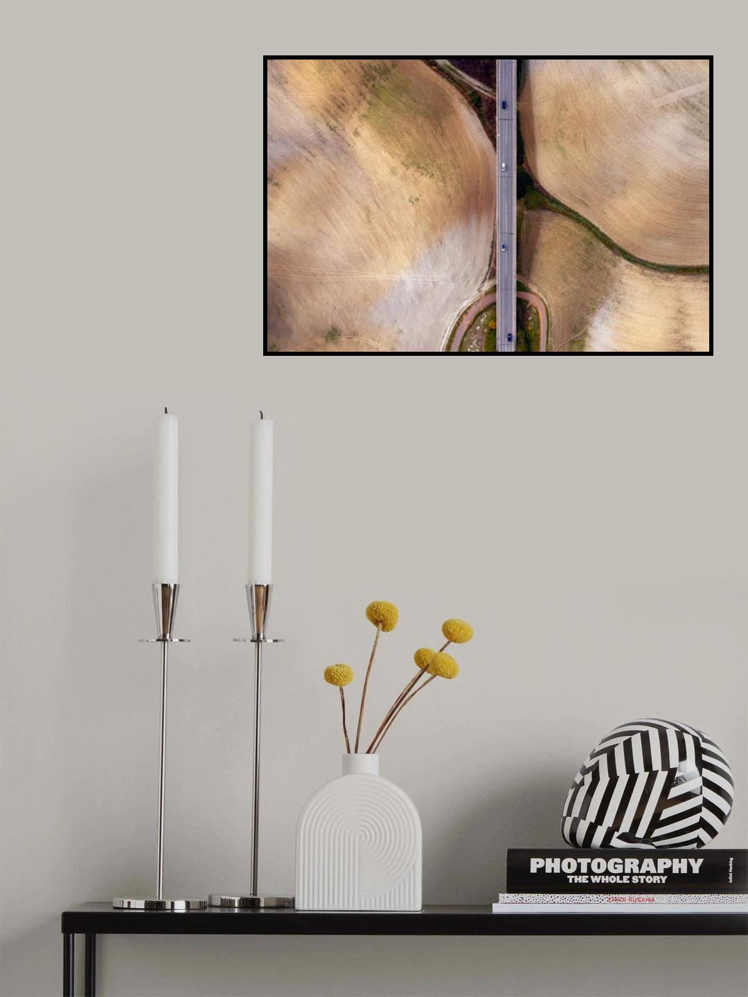Highway in Tuscany Poster och Canvastavla