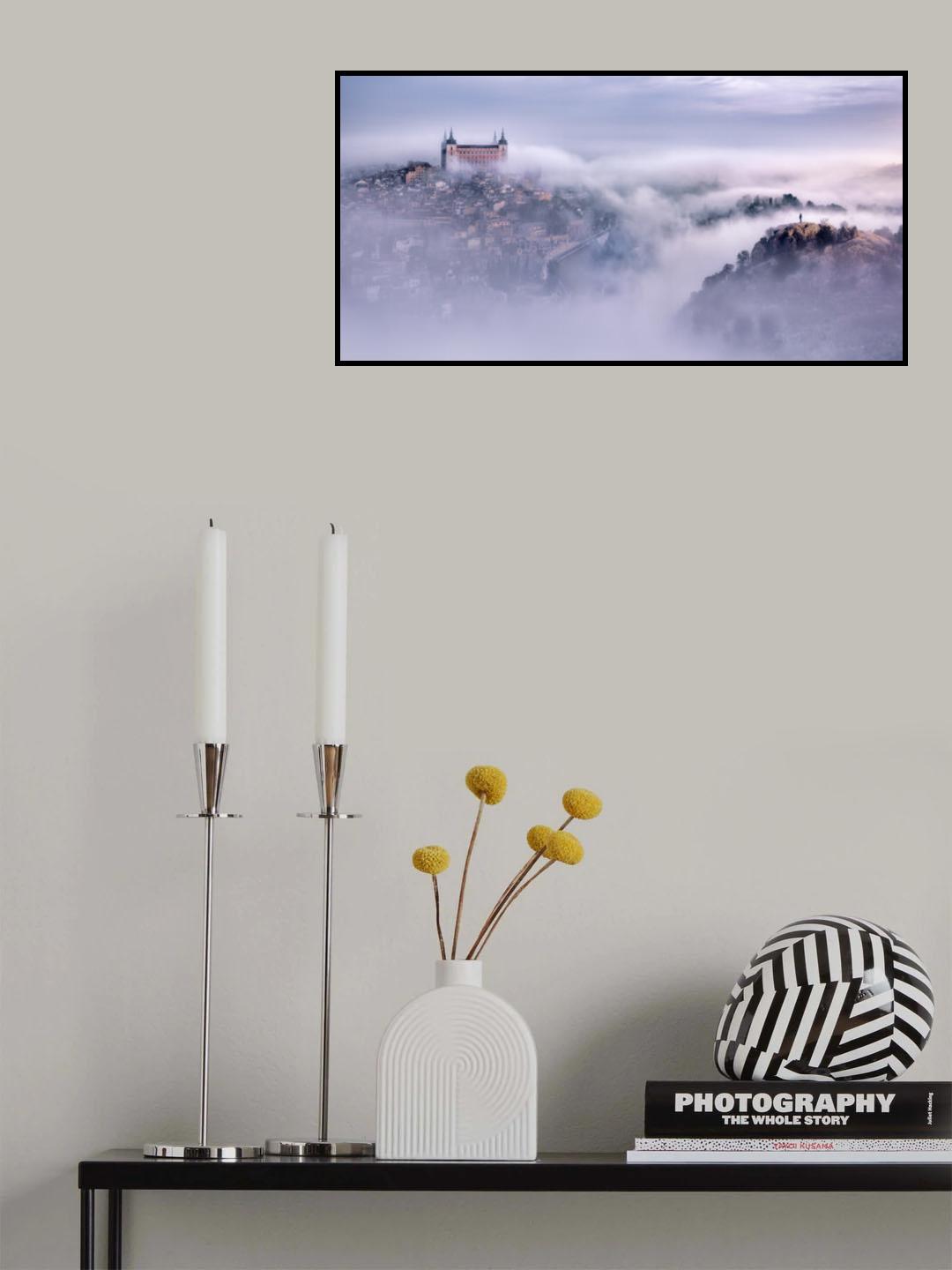 Toledo city foggy morning Poster och Canvastavla