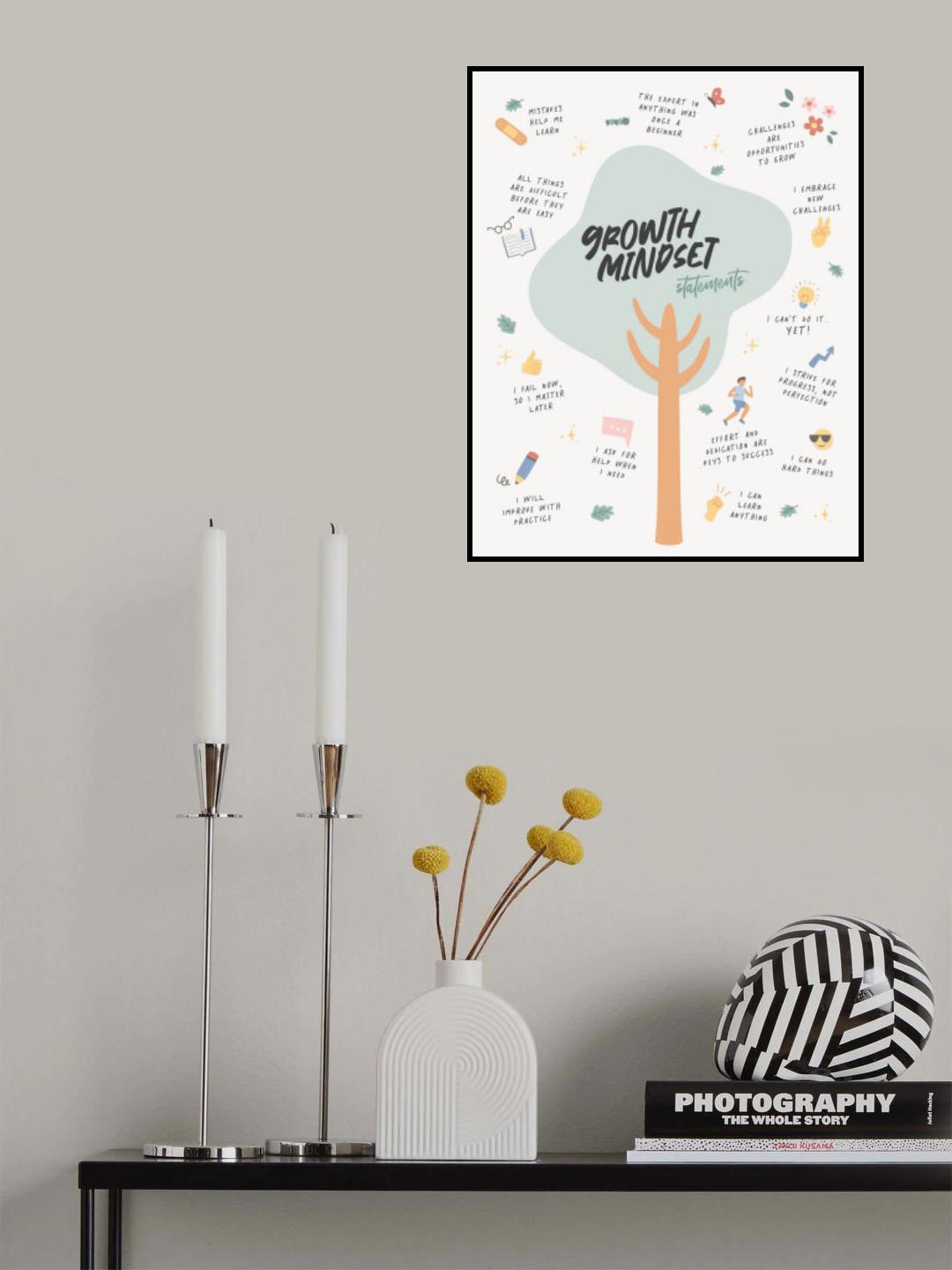Growth Mindset Poster och Canvastavla
