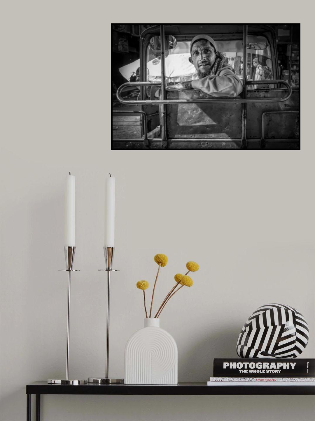 Rickshaw Driver Poster och Canvastavla