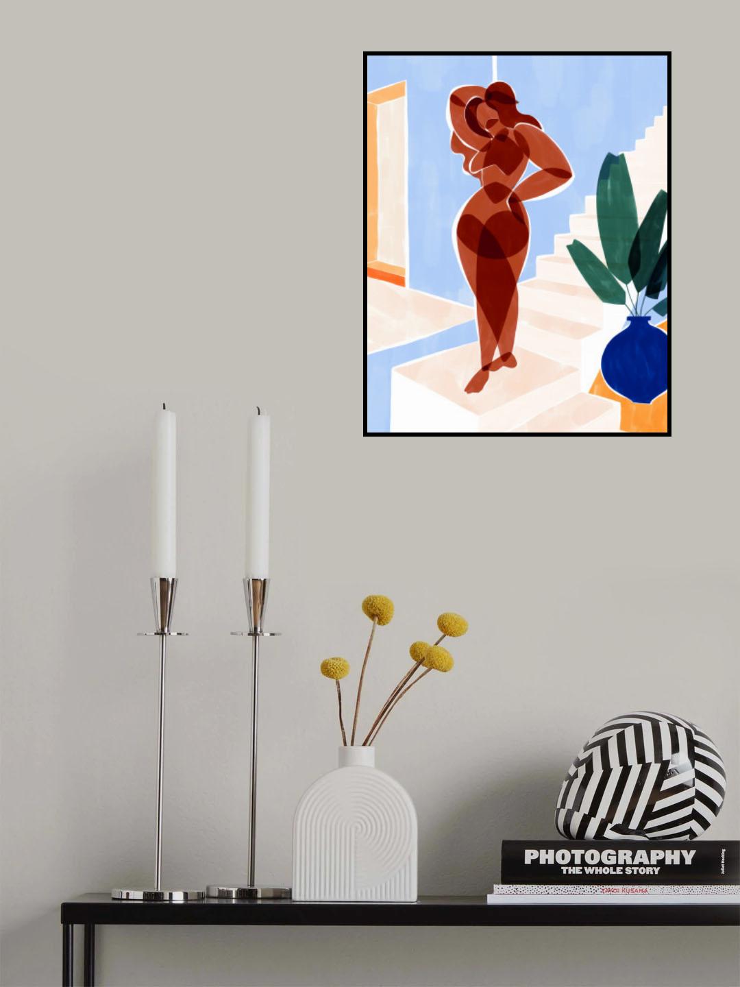 Terracotta Woman Poster och Canvastavla