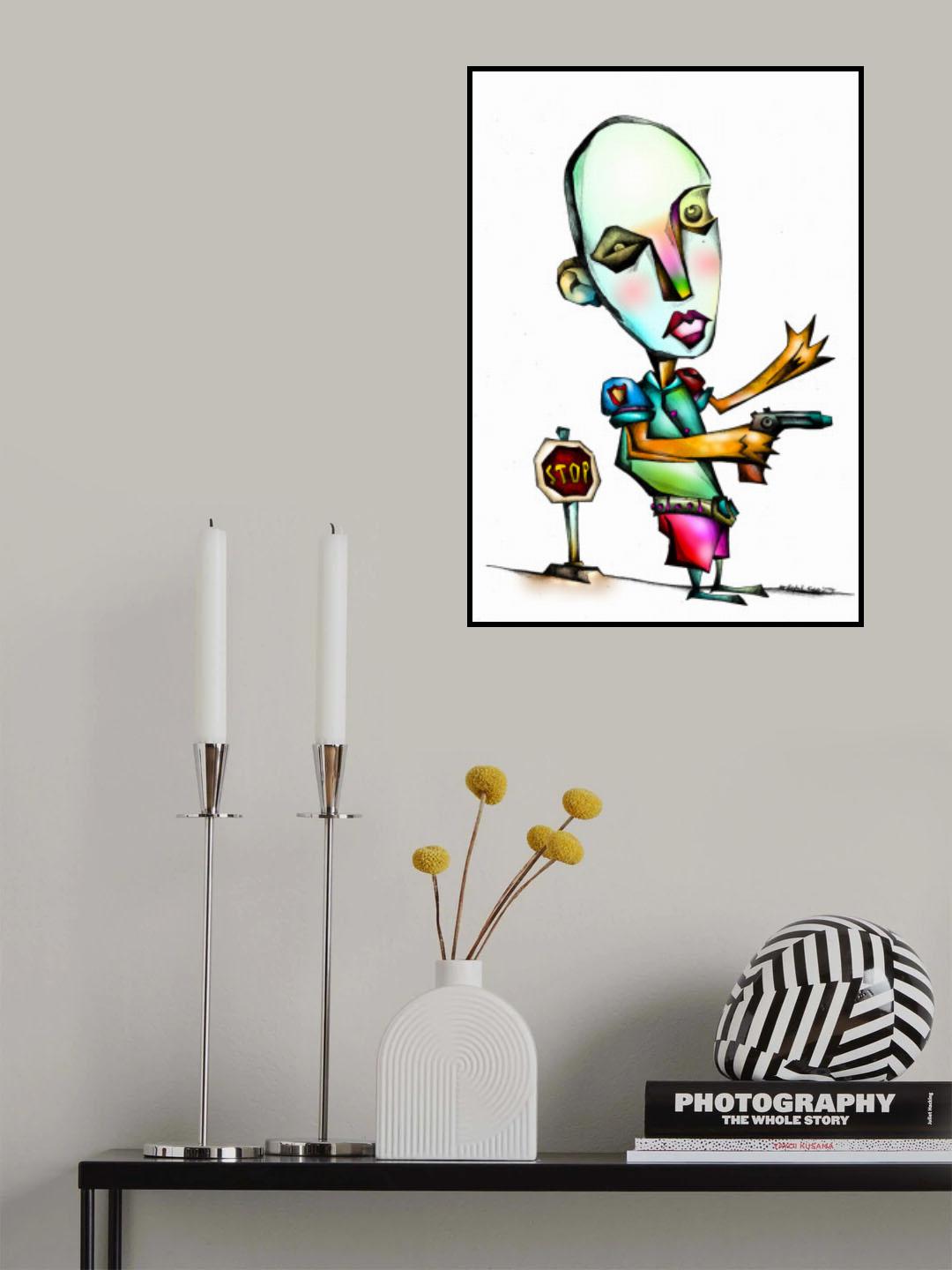 The crazy policeman Poster och Canvastavla
