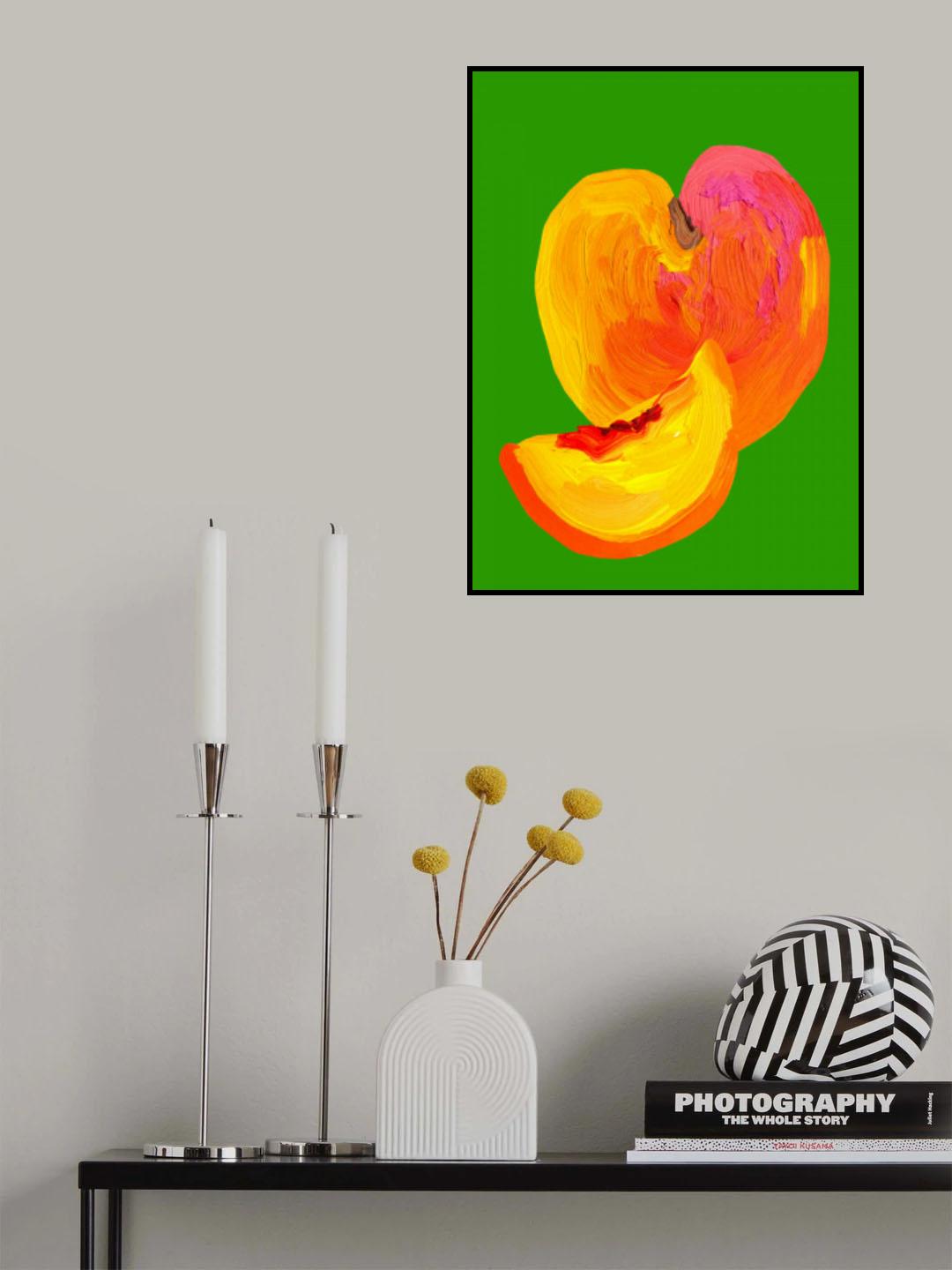 Peach Slice Love Poster och Canvastavla
