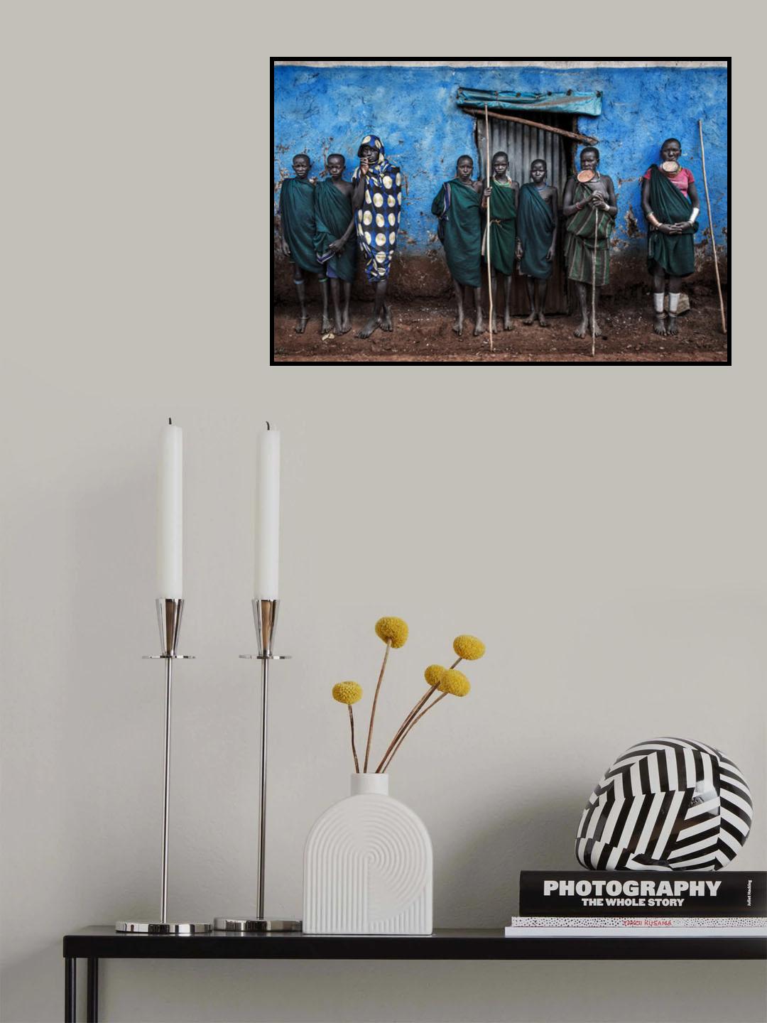 Surma tribe people - Ethiopia Poster och Canvastavla