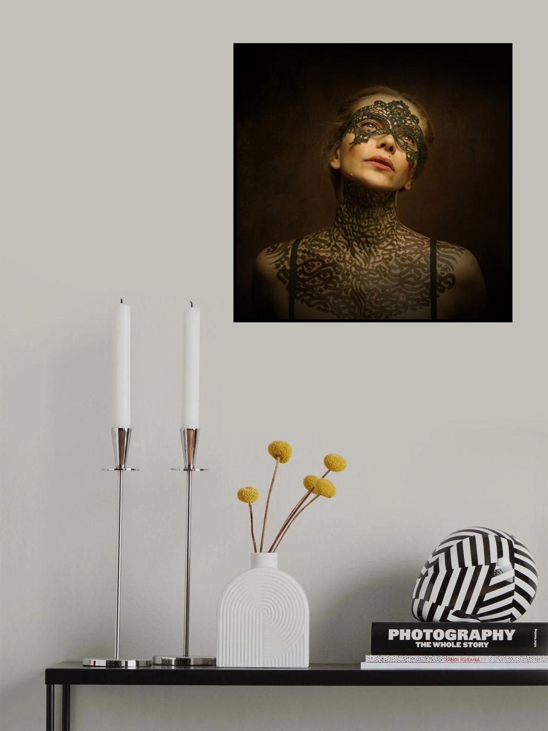 The girl of typography Poster och Canvastavla