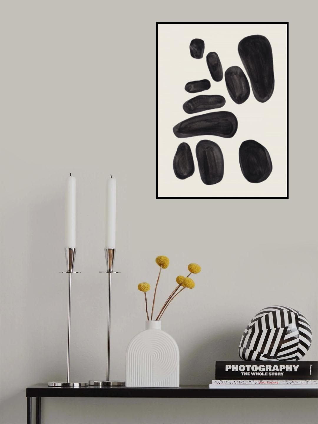Stacked Pebbles Poster och Canvastavla