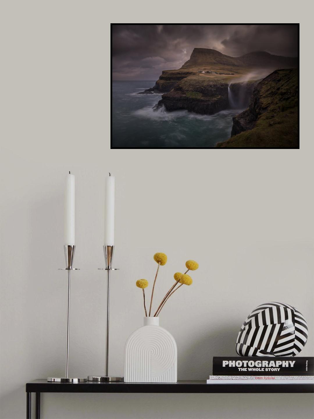 When the water flew up to the sky Poster och Canvastavla