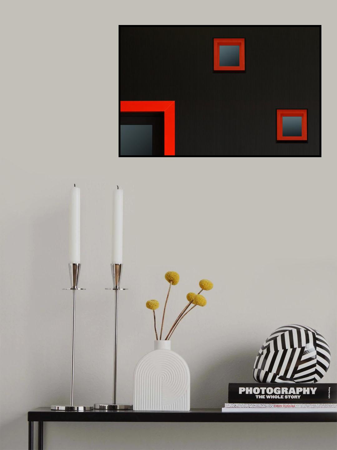 Red Corner II Poster och Canvastavla
