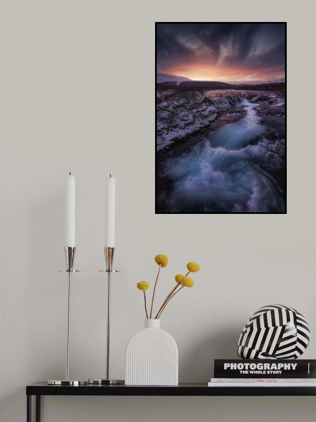 Bruarfoss full color Poster och Canvastavla