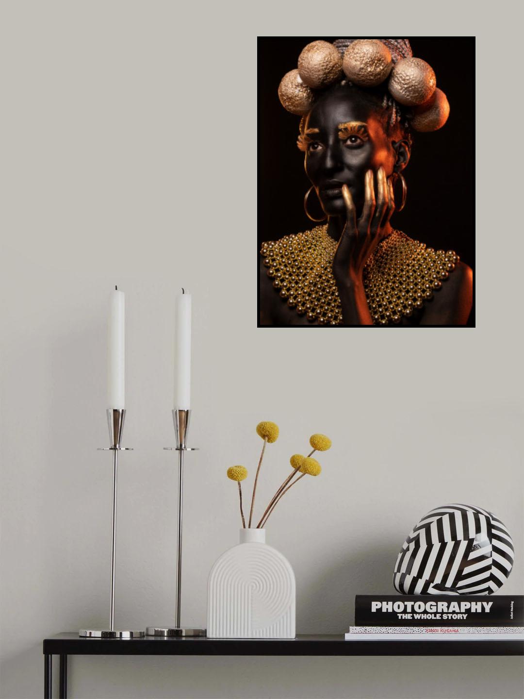 Golden woman Poster och Canvastavla