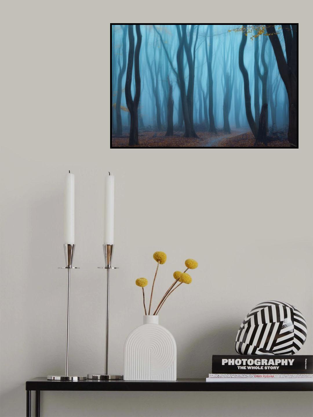 Misty forest Poster och Canvastavla