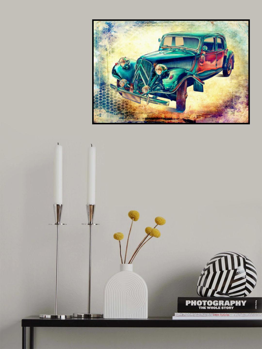 Vintage car 5 Poster och Canvastavla