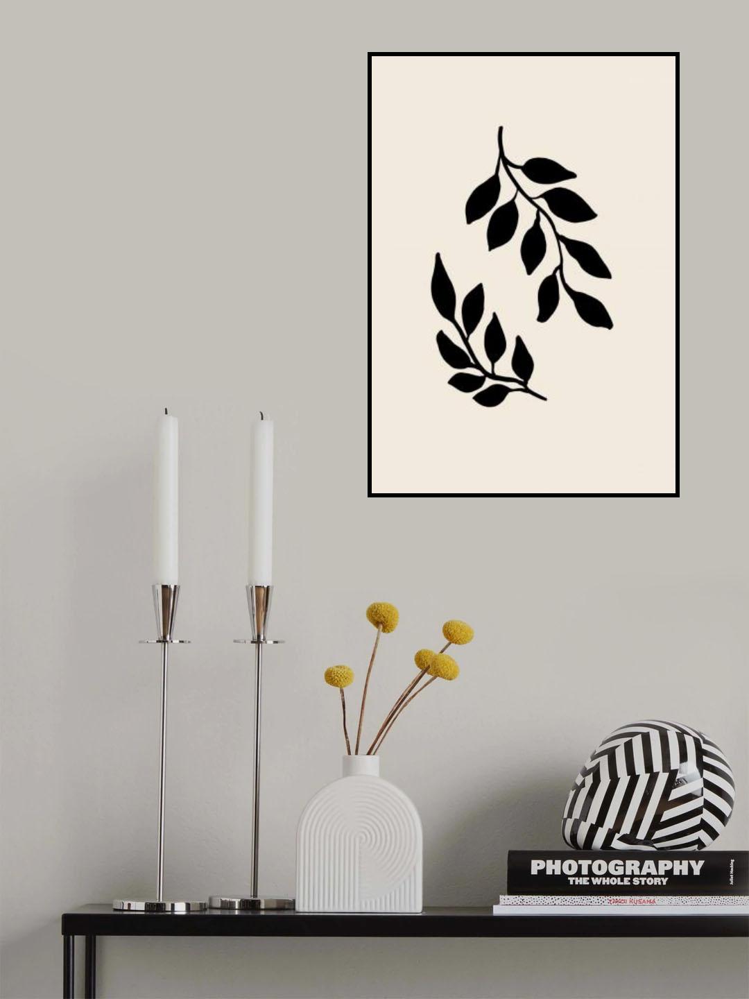 Black Twigs Poster och Canvastavla