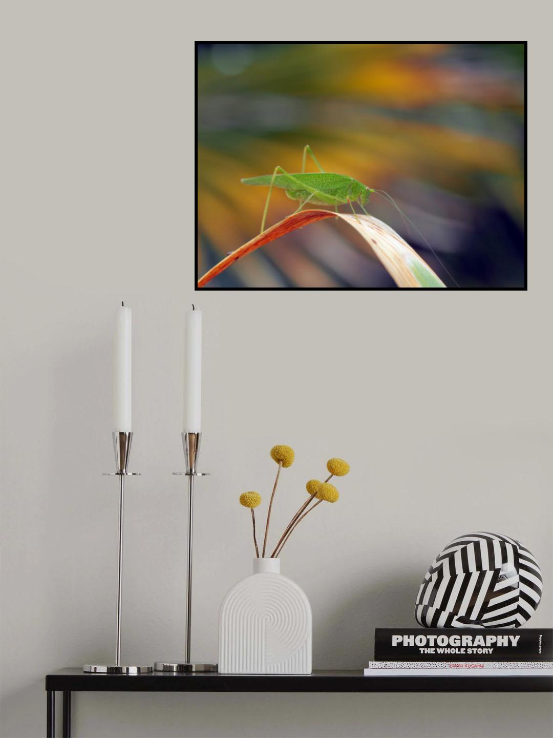 Nature in abstract painting... Poster och Canvastavla