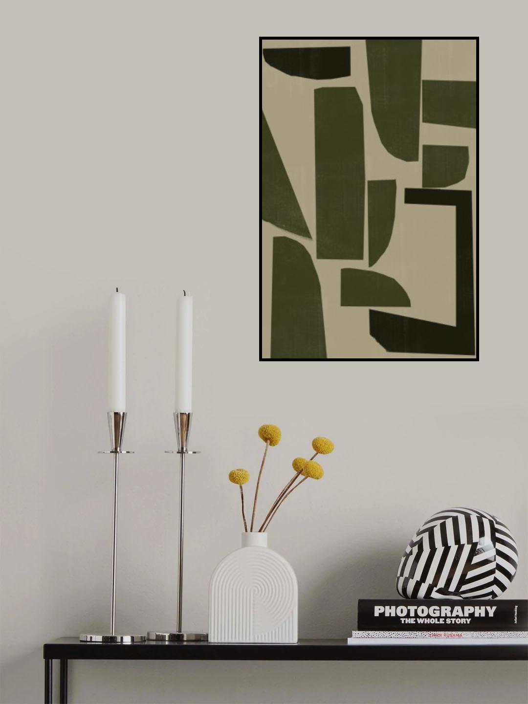 Green Composition _3 Poster och Canvastavla