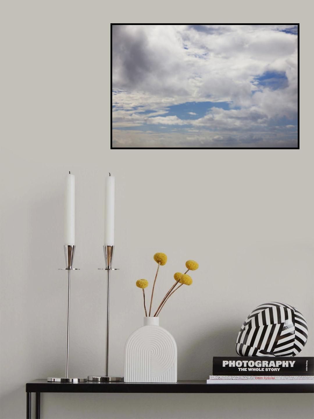 cloudy weather and sky background Poster och Canvastavla