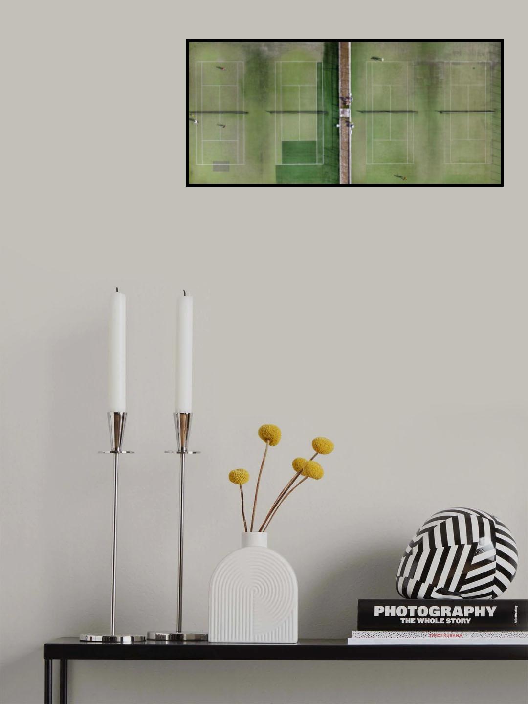 Tennis court Poster och Canvastavla