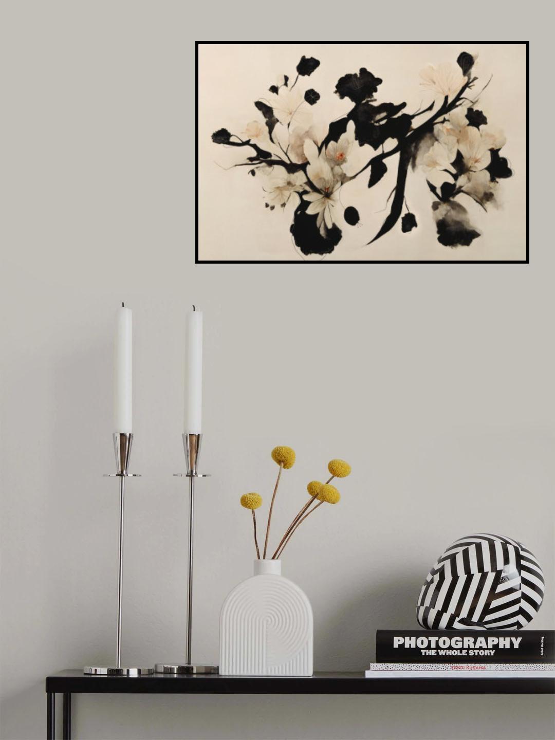 Cherry Blossom Branch Poster och Canvastavla