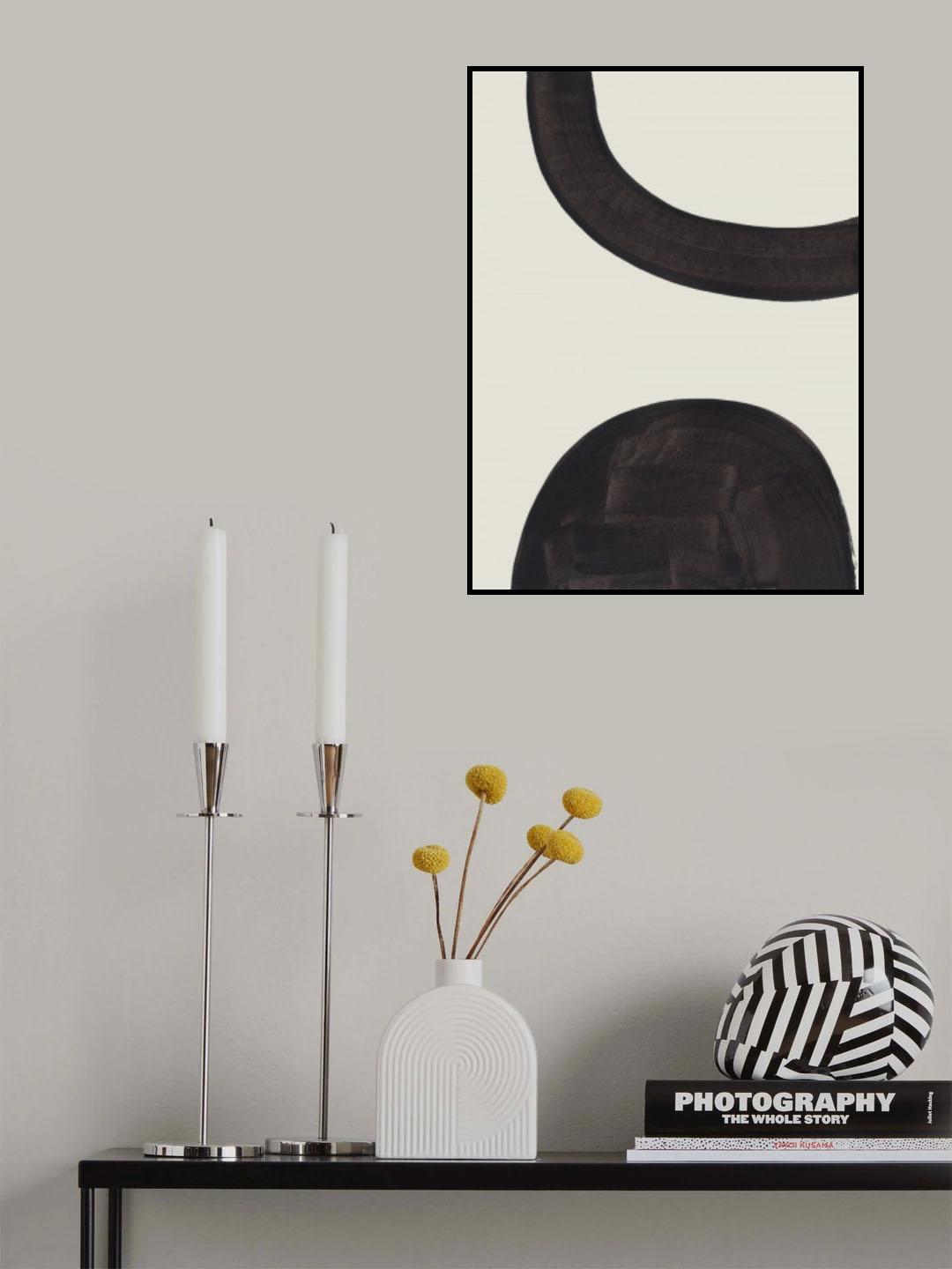 Ink Motif 11 Poster och Canvastavla