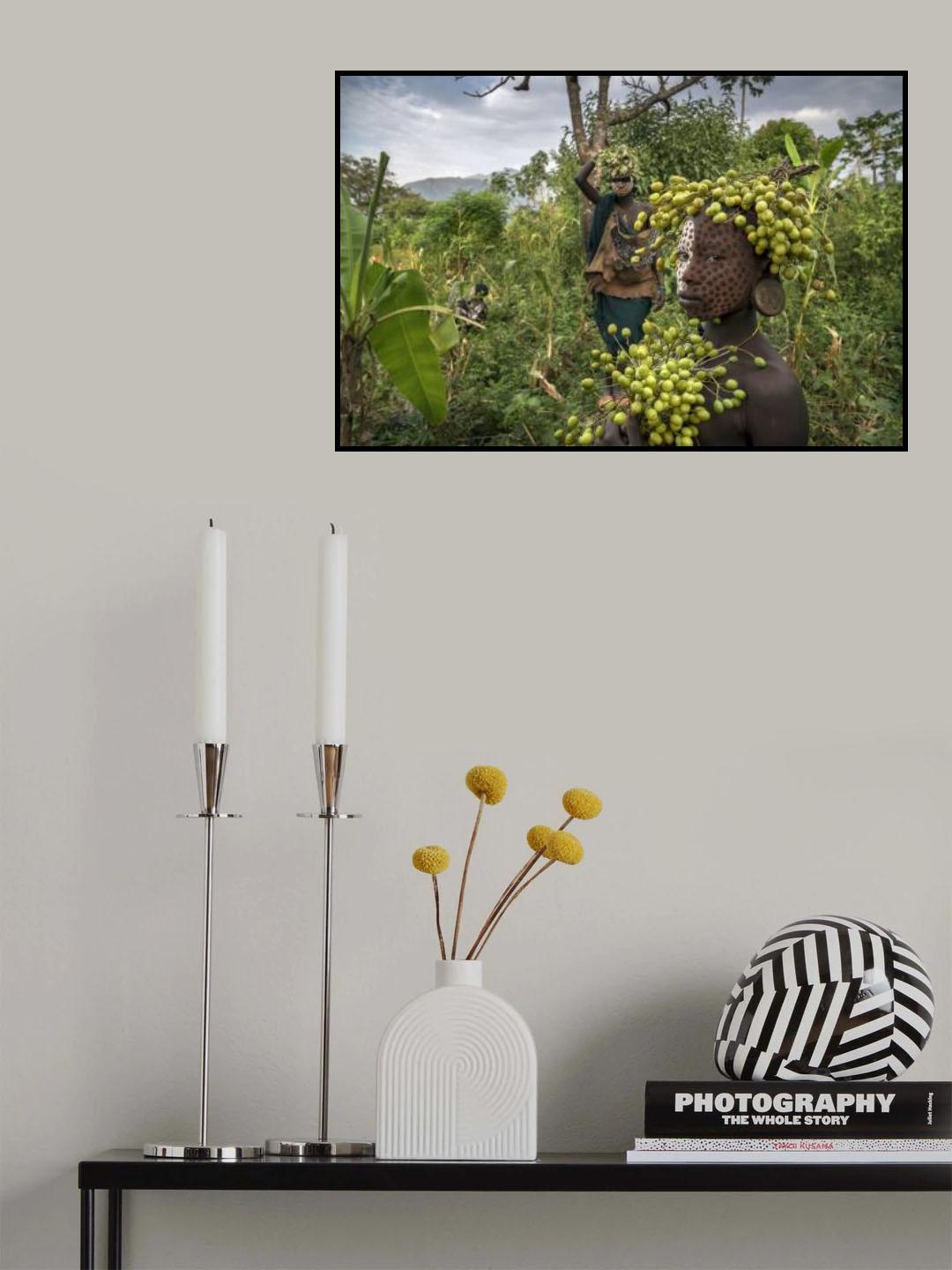 Ethiopian Suri tribes Poster och Canvastavla