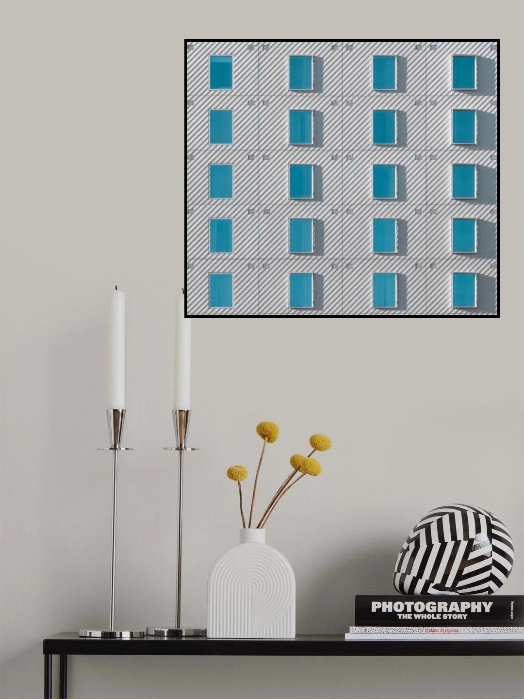 Teal Windows Poster och Canvastavla
