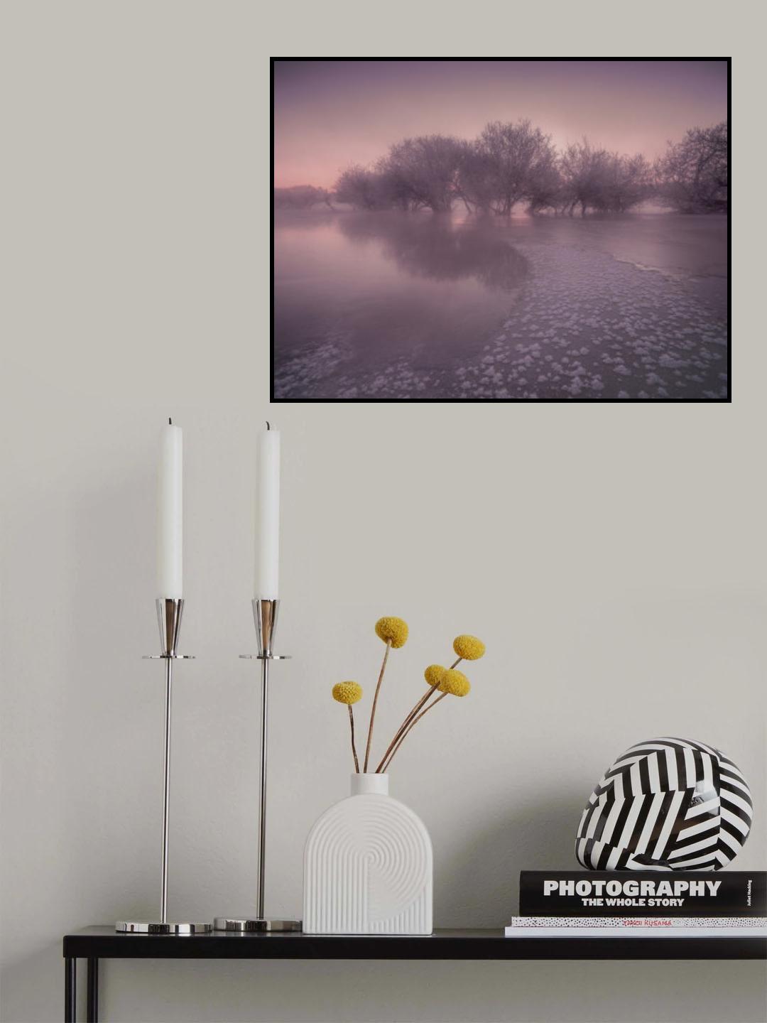 冰花开放的早晨 Poster och Canvastavla