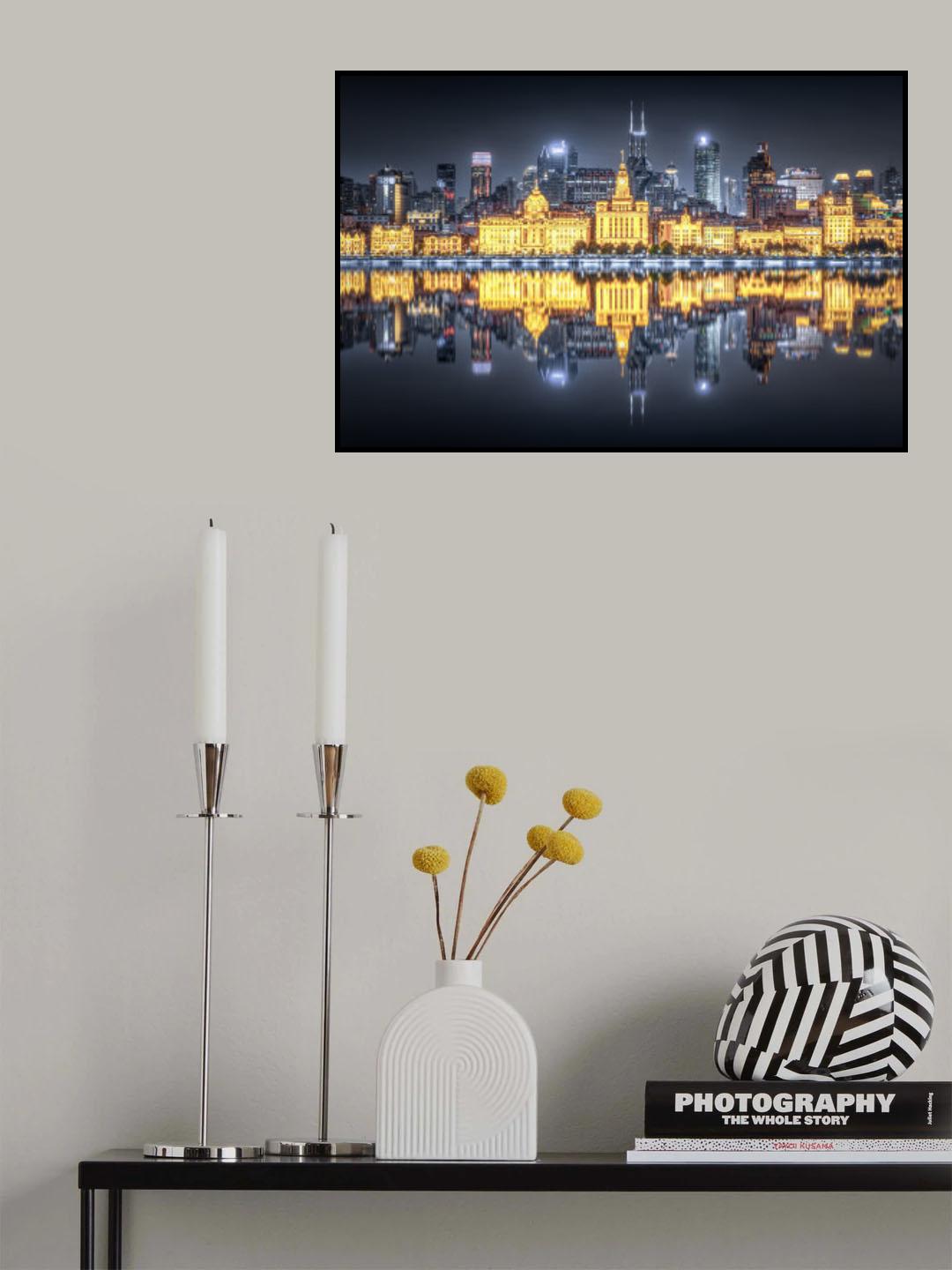 Golden Night Poster och Canvastavla