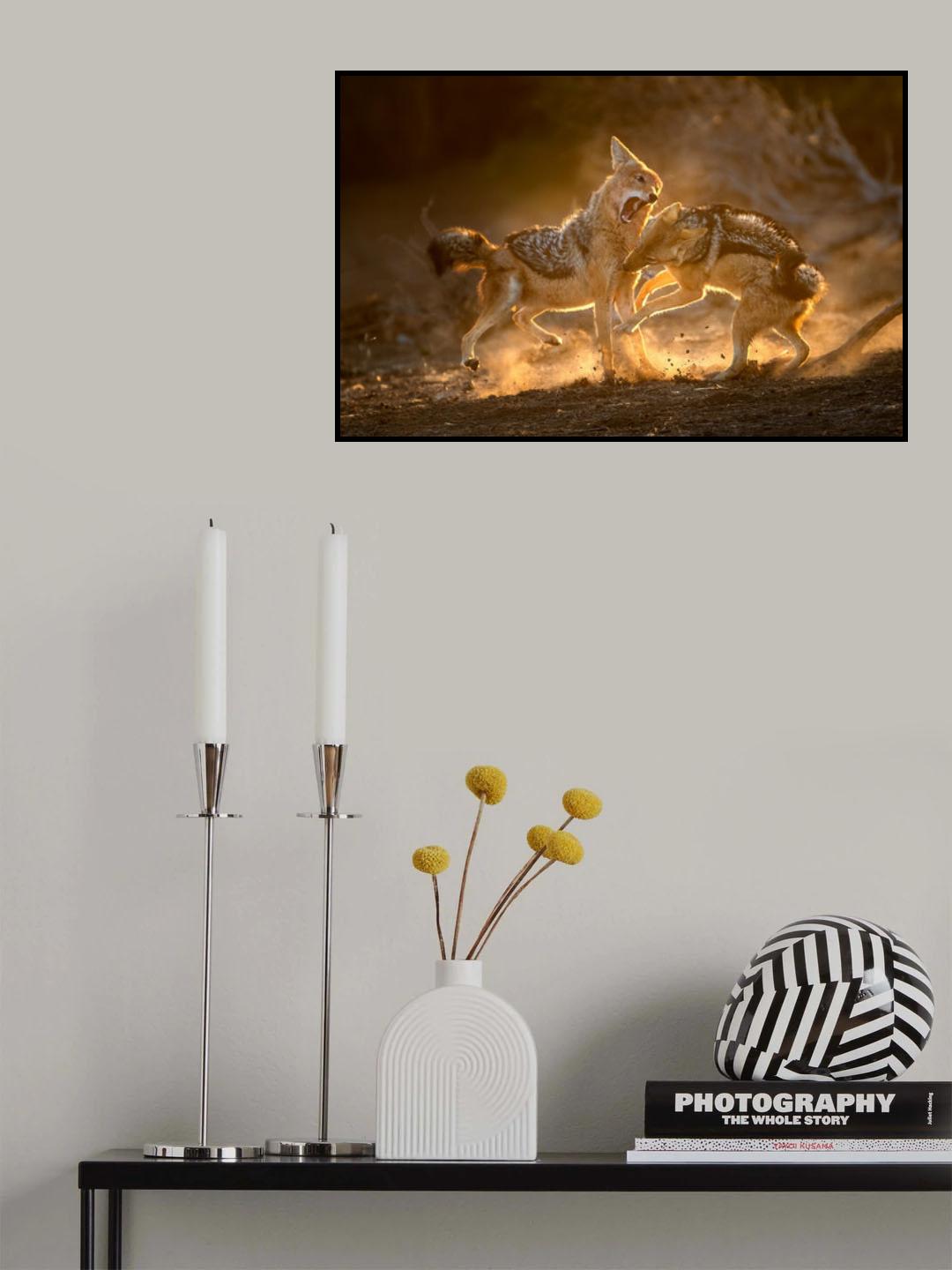 Fierce Battle Poster och Canvastavla