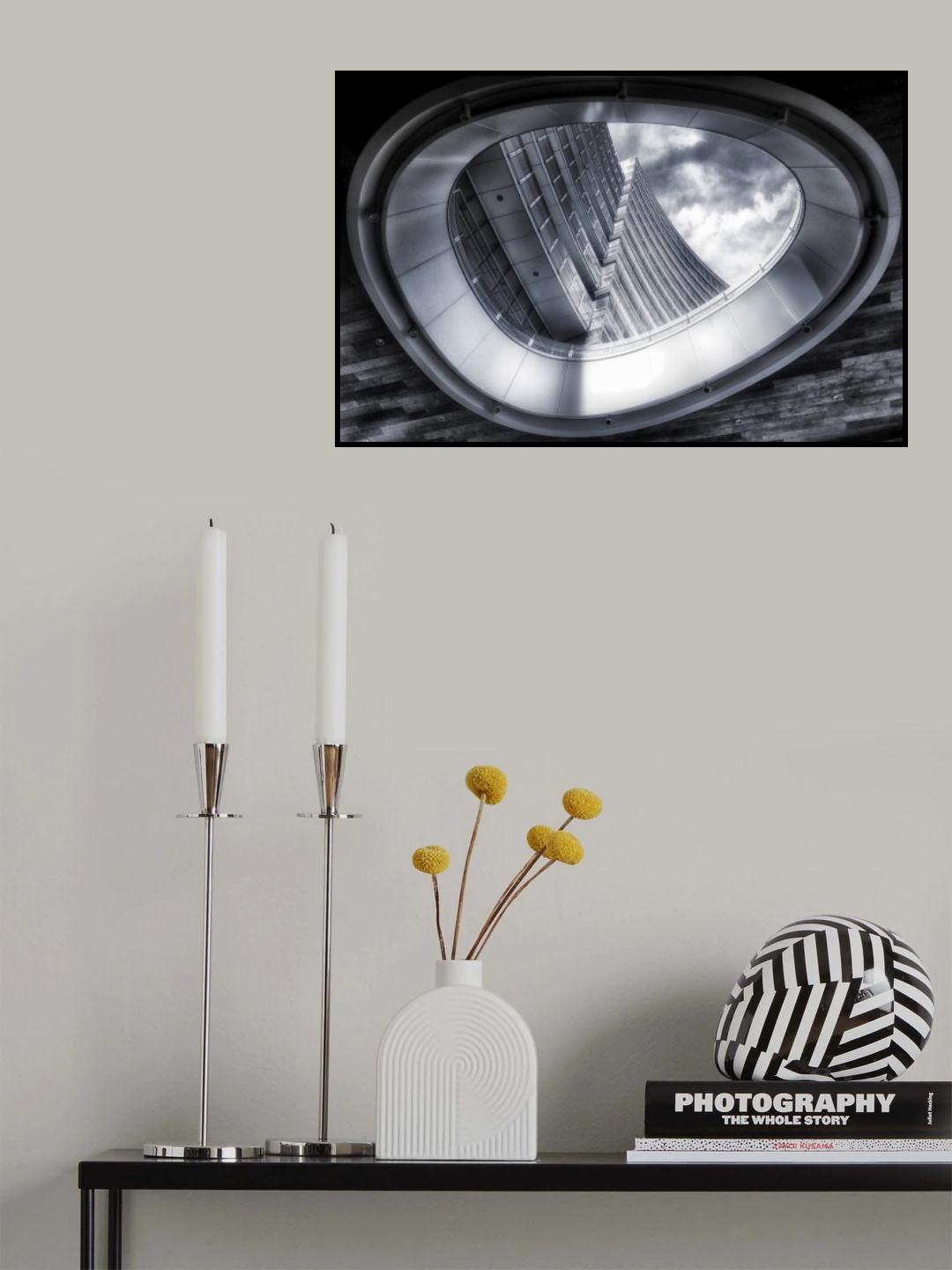 Modern porthole Poster och Canvastavla