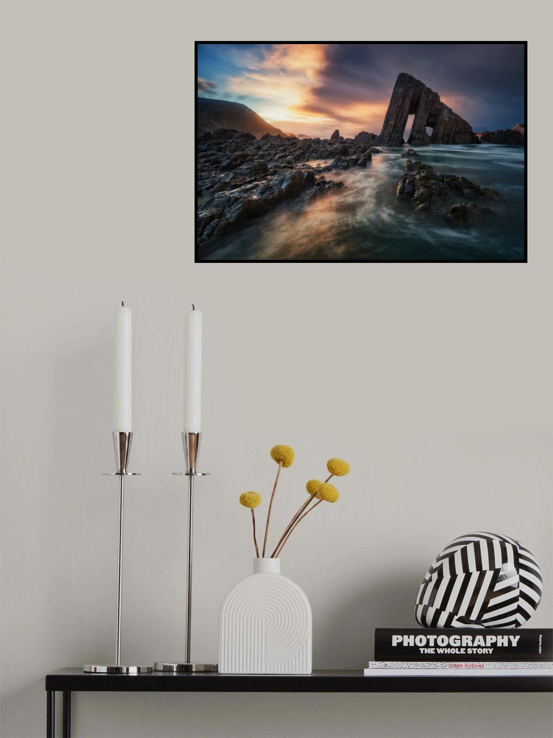 COLORS AND HUMIDITY AT VALLINA BEACH Poster och Canvastavla