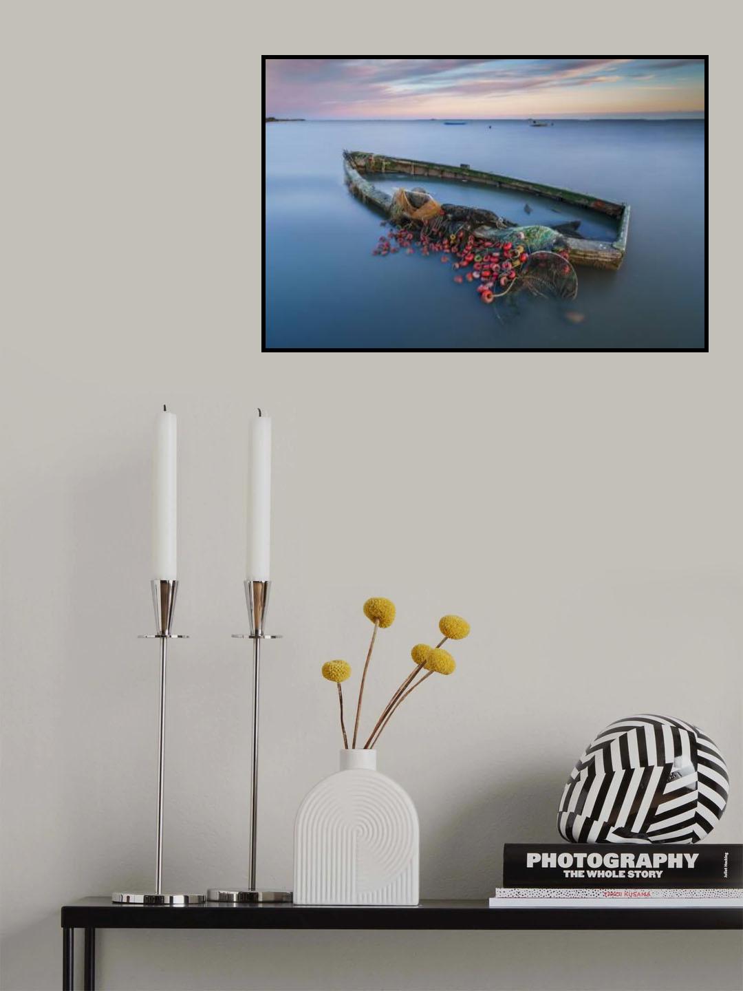 Old boat Poster och Canvastavla