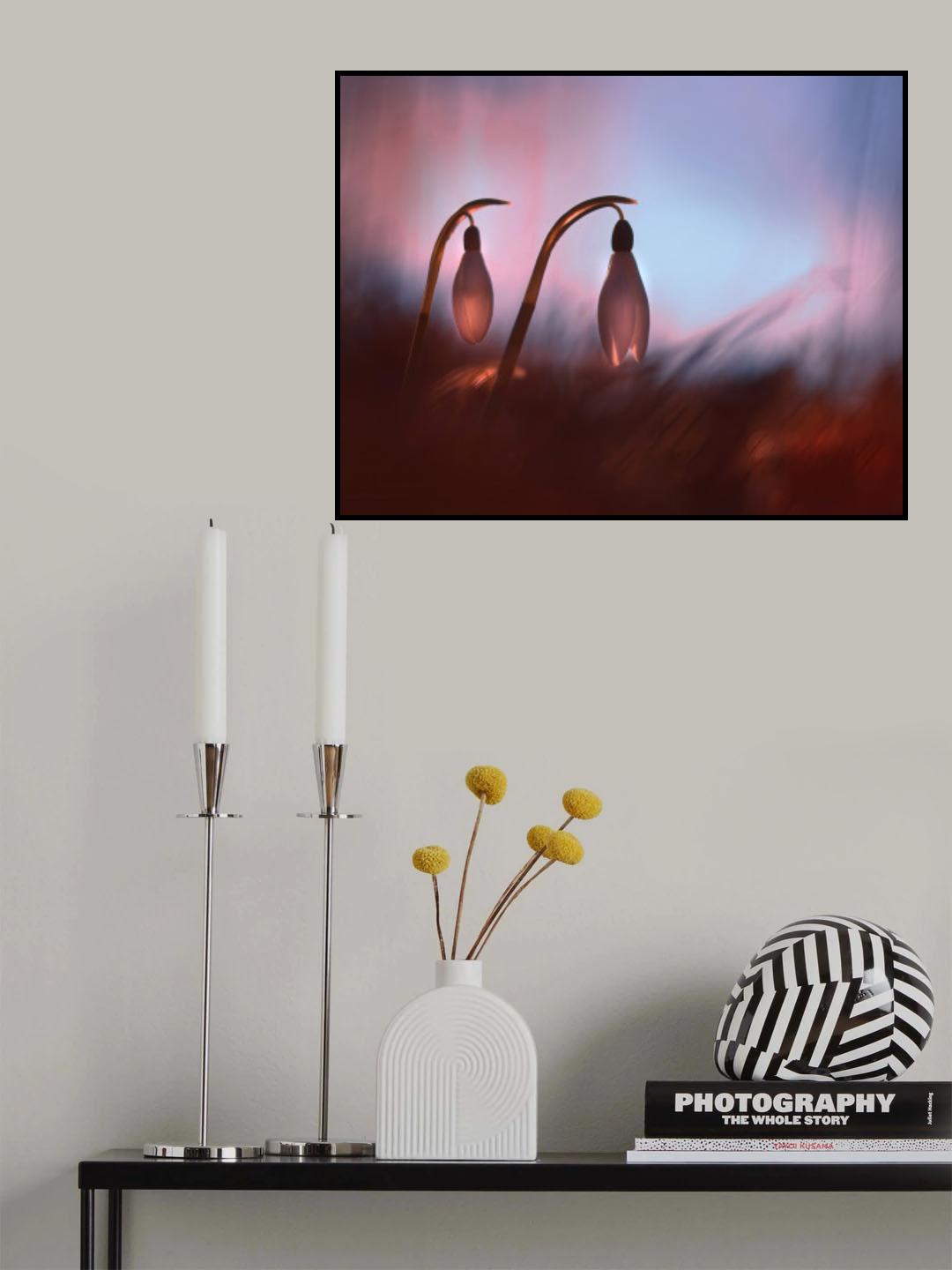 Två små lyktor. Poster och Canvastavla