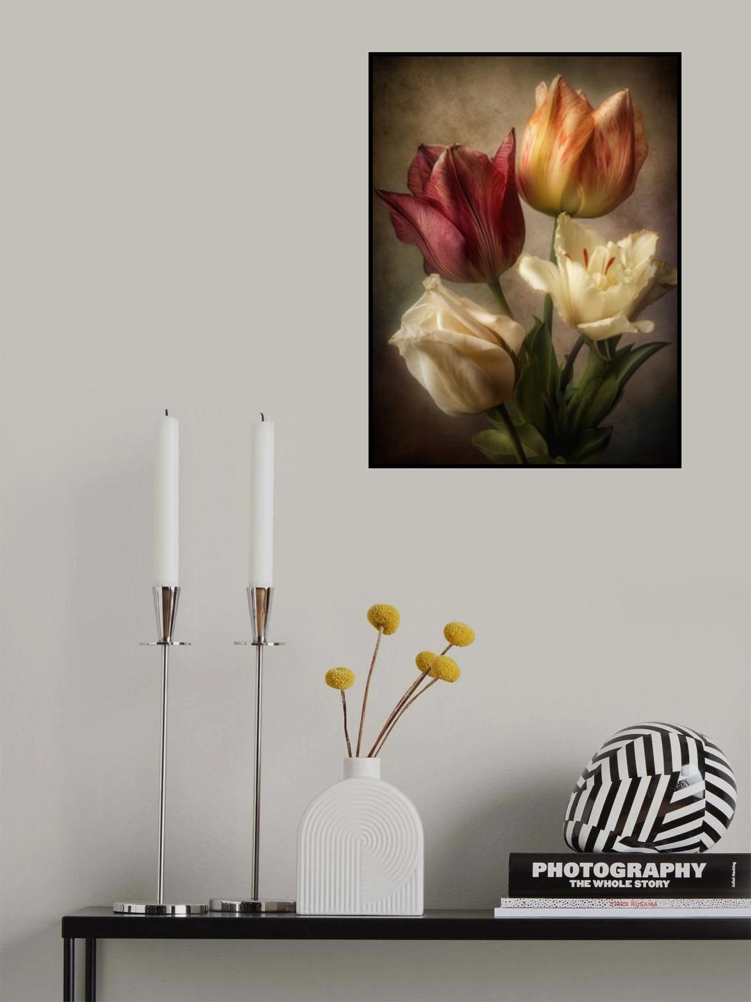 Vintage Flowers 4 Poster och Canvastavla