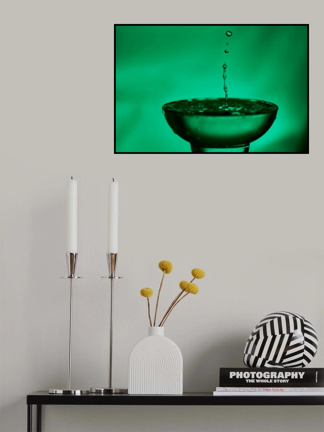 Water drop Poster och Canvastavla