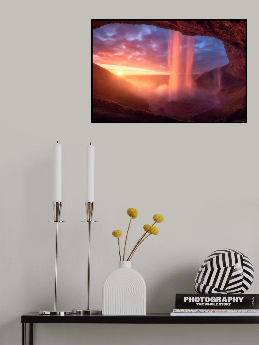 A Wall Of Flames Poster och Canvastavla