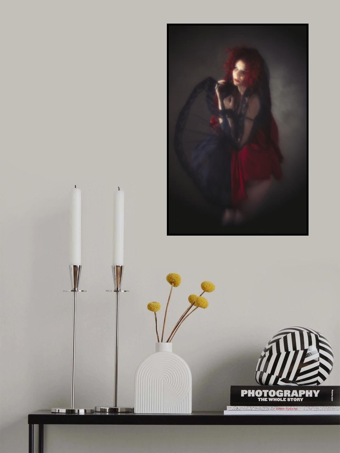 Red and Black Poster och Canvastavla