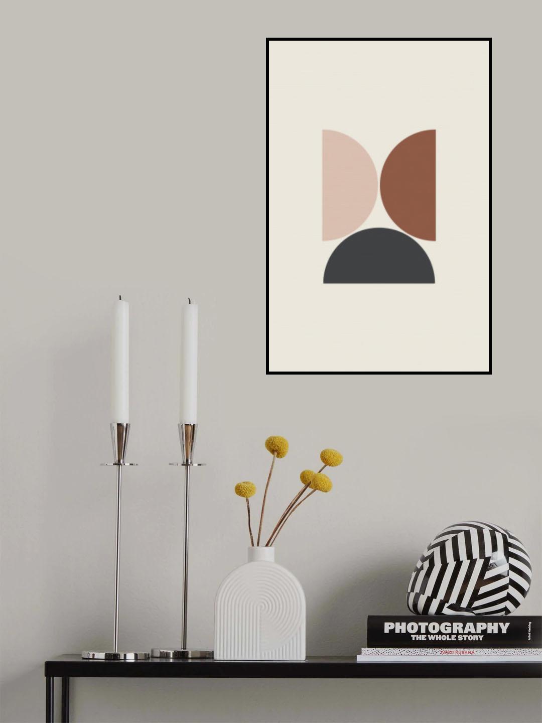 Semi Circles Poster och Canvastavla