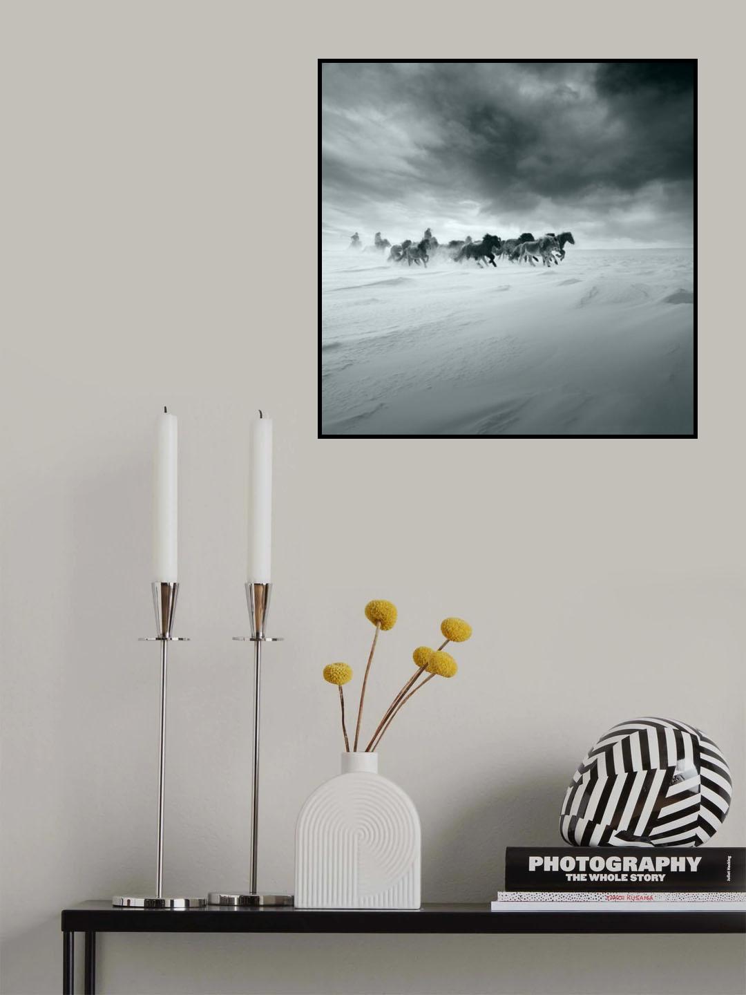 Snowy field Poster och Canvastavla