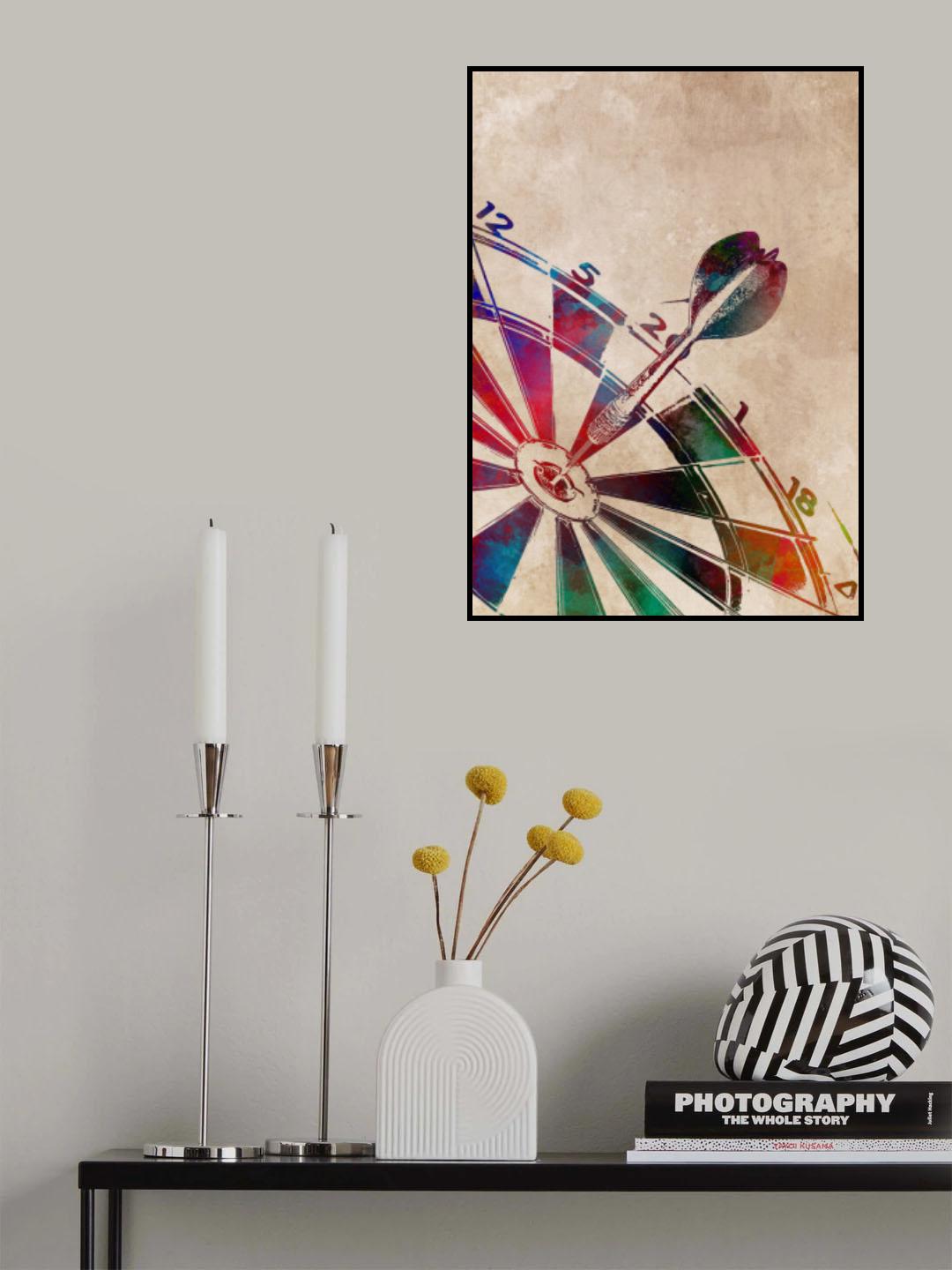 Dart Sport Art 1 Poster och Canvastavla