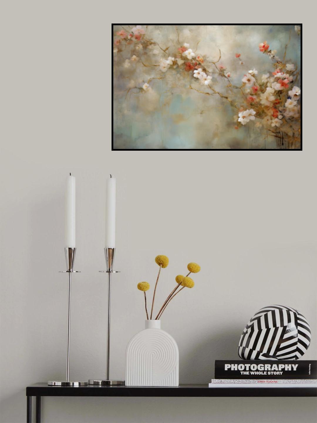 Fa Vintage Floral 74 Poster och Canvastavla