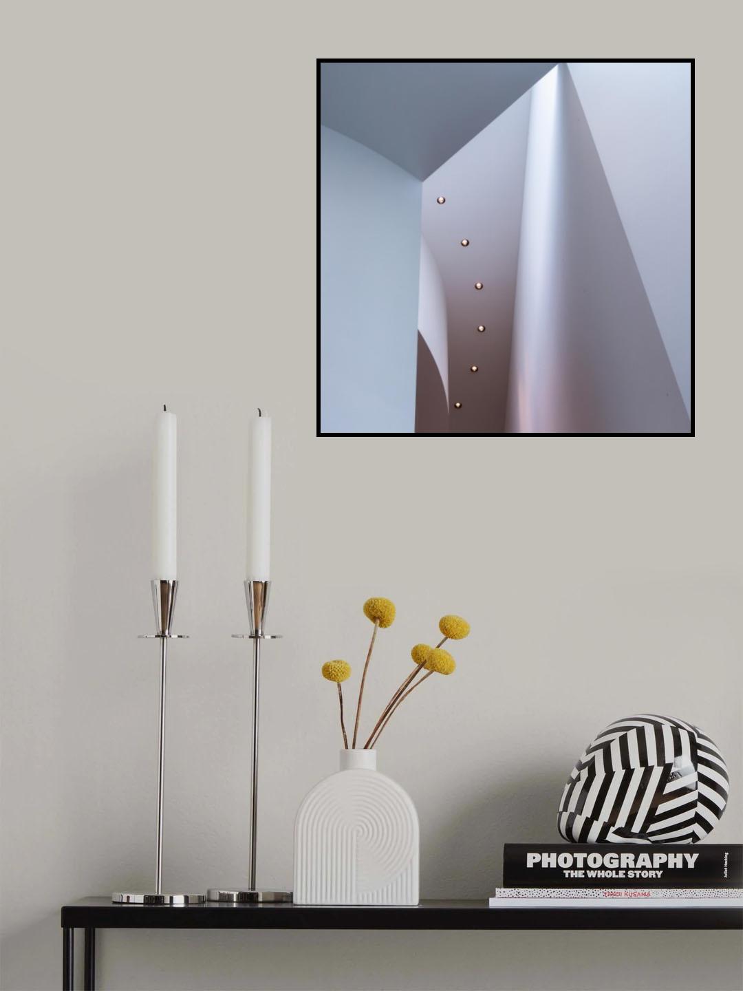 White Structures Poster och Canvastavla