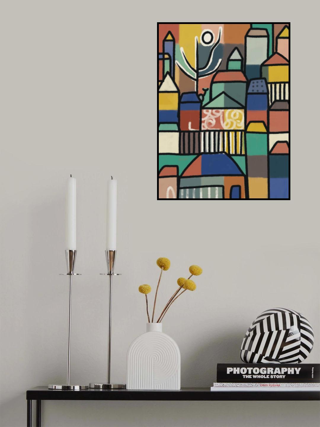 Stacked Village Poster och Canvastavla
