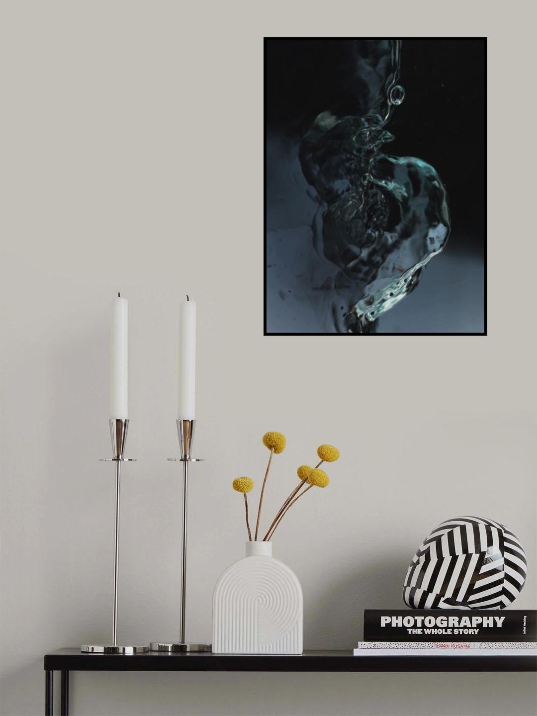 Aqua No2 Poster och Canvastavla
