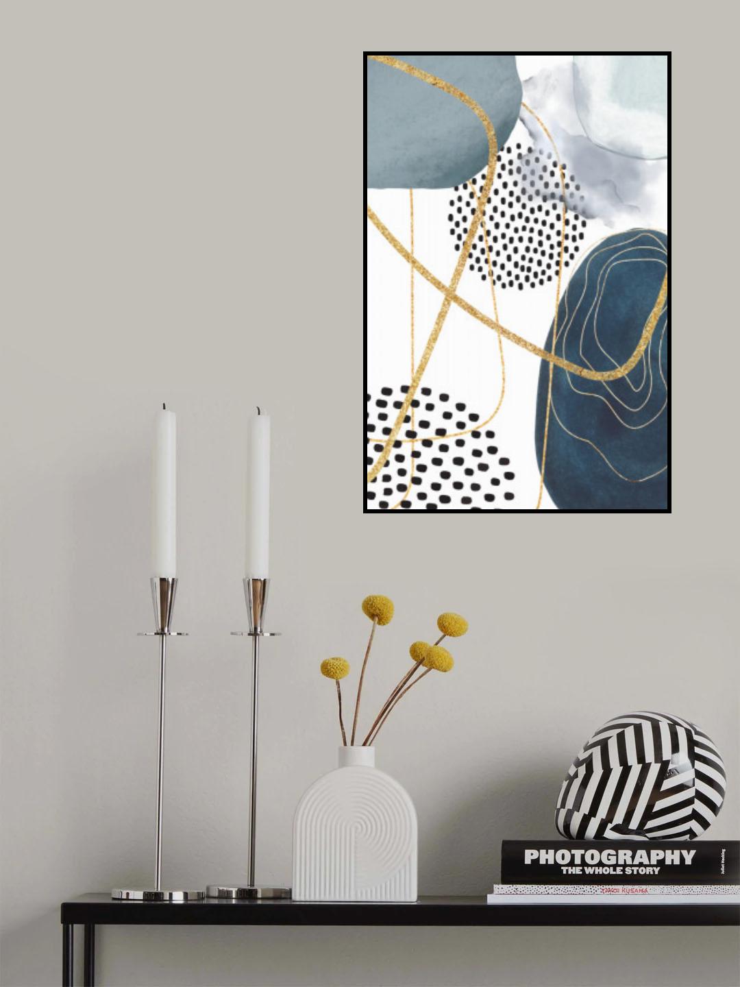 Shapley Blue-2 Poster och Canvastavla