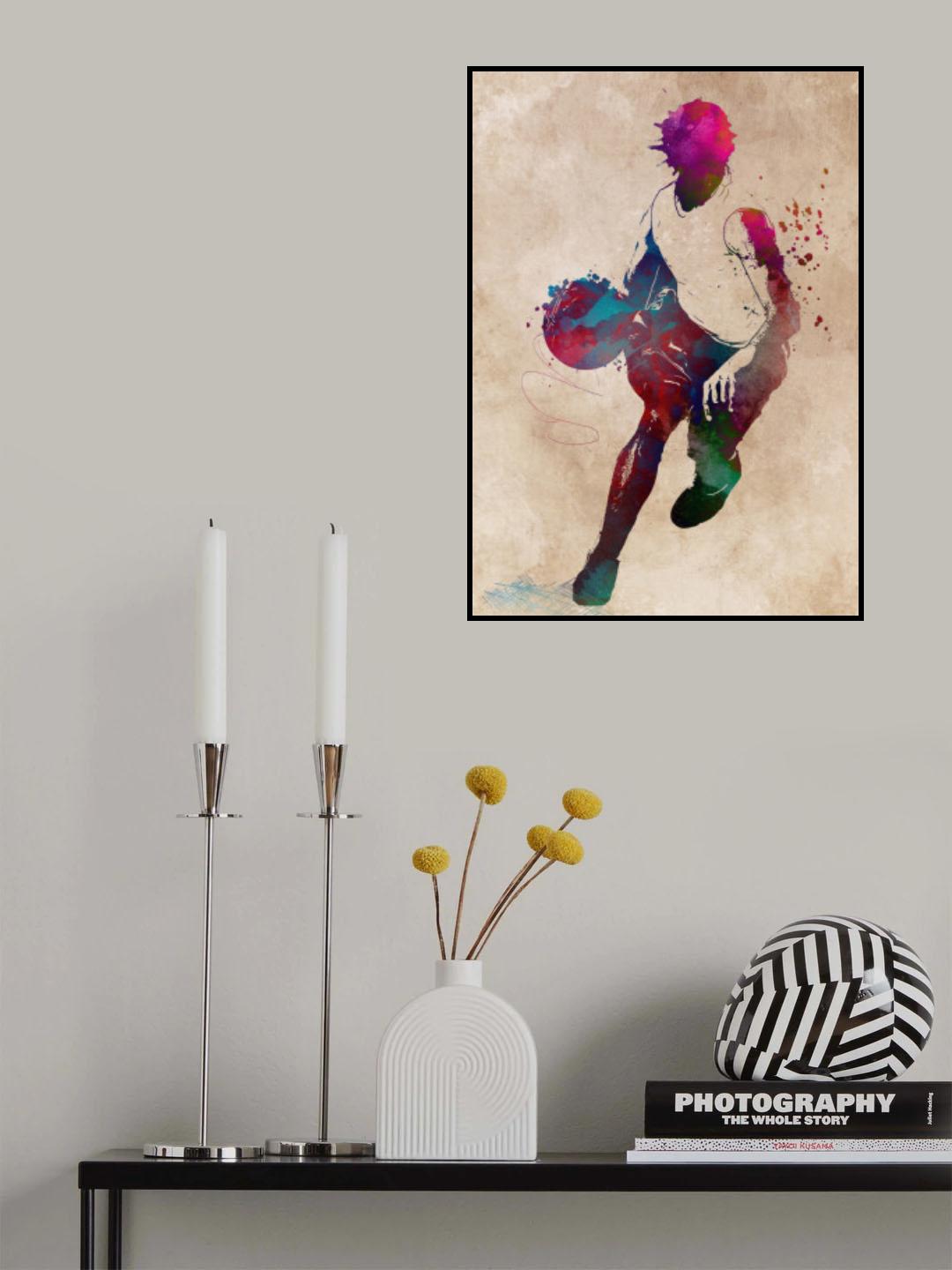 Basketball Sport Art 4 Poster och Canvastavla