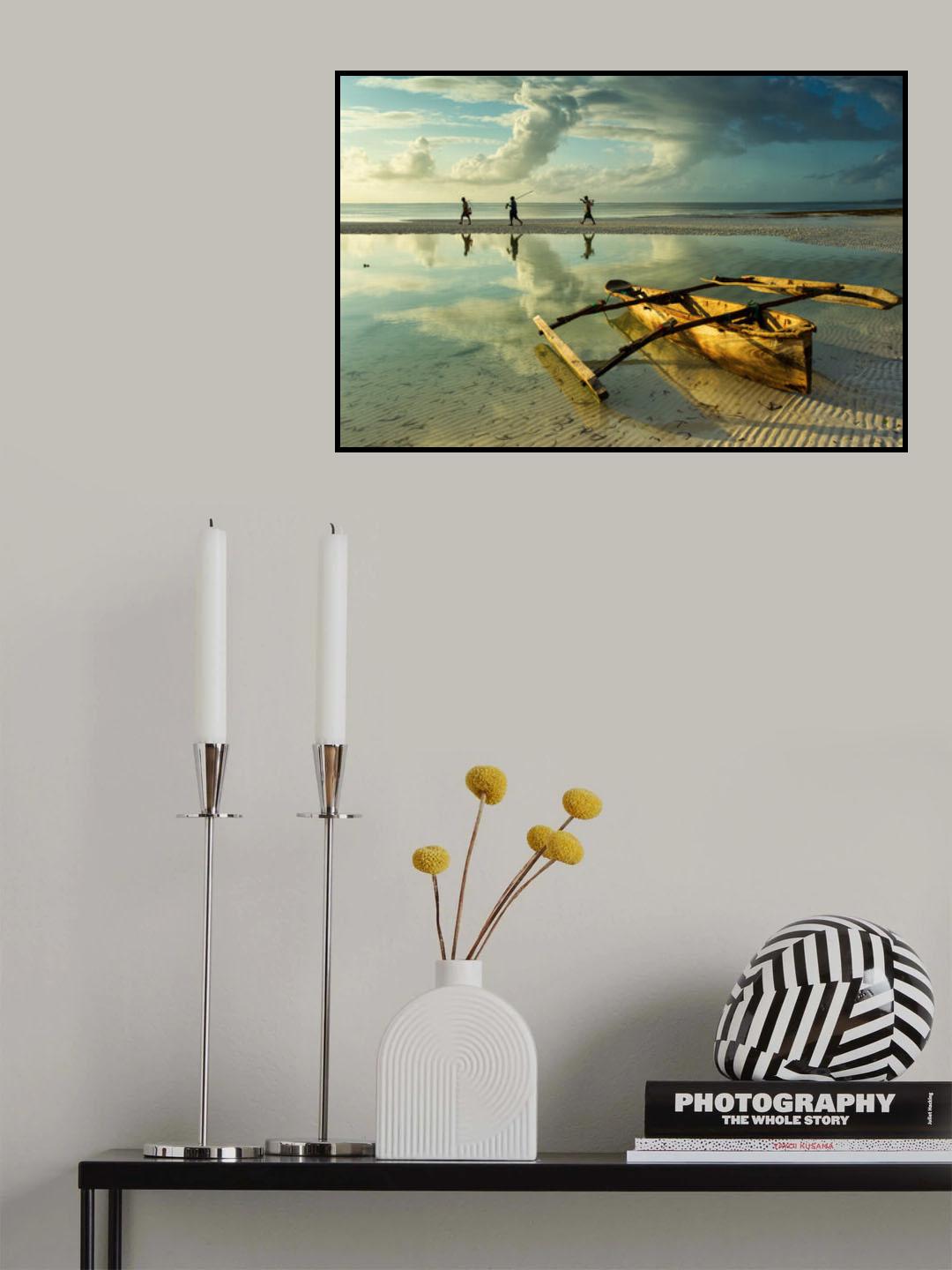 Fishers in Zanzibar, Tanzania Poster och Canvastavla