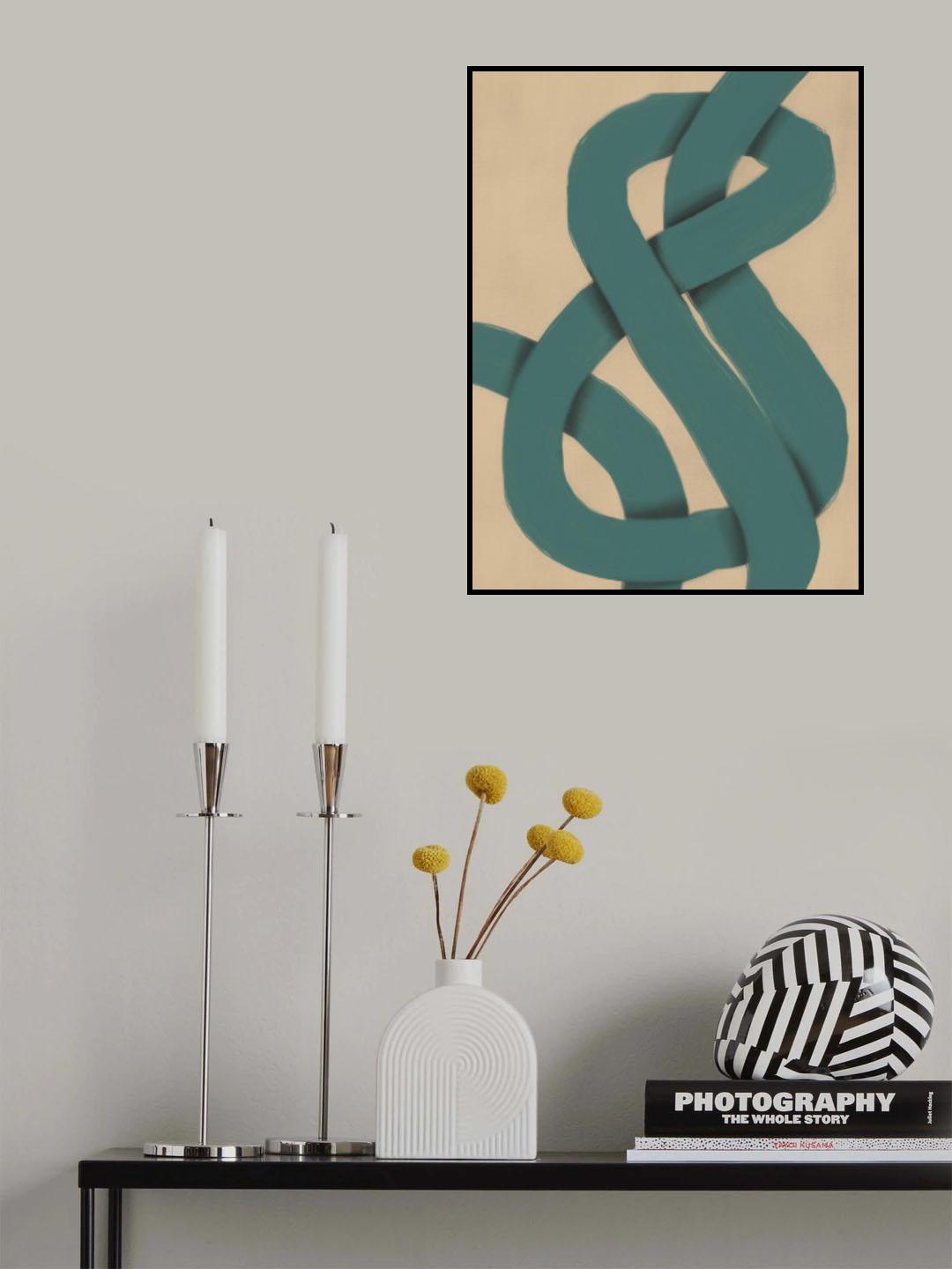 The Green Knot Poster och Canvastavla